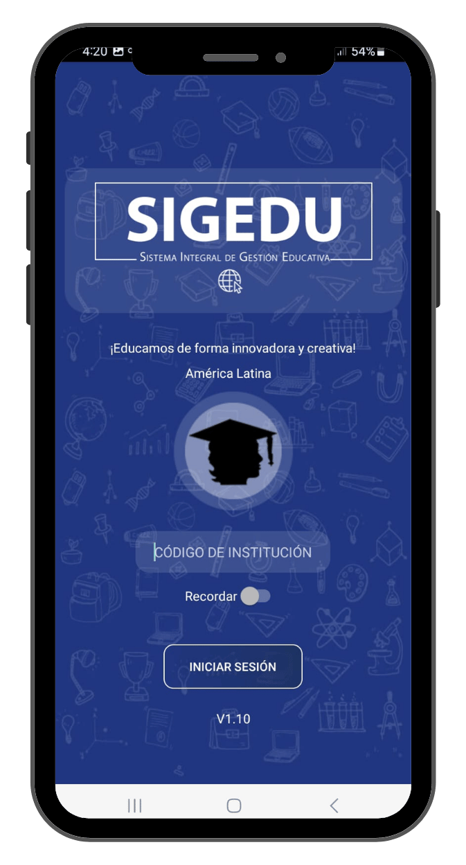 SIGEDU - Pantalla 1